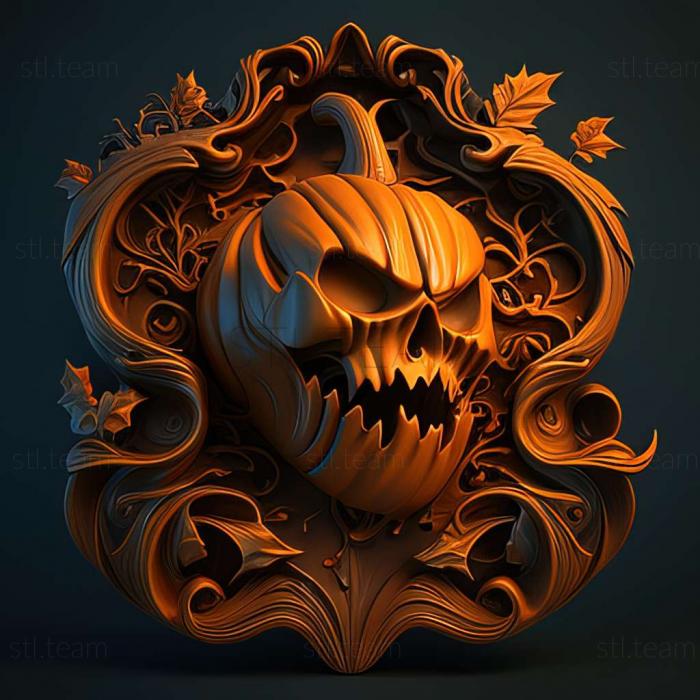 3D model Evil Pumpkin game (STL)